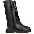 Tingley Workbrutes® G2 PVC Overshoe, Size XL, 17"H, Cleated Outsole, Black With Black Sole 45850.XL